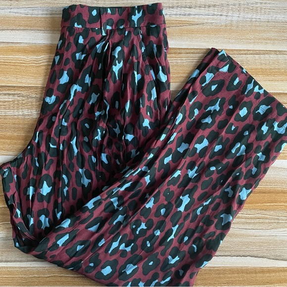 MANGO NWOT Casual Cheetah Pants - Picture 1 of 8